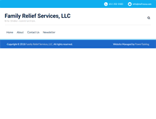 Tablet Screenshot of familyreliefservices.com